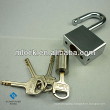 stainless steel shackle, rotating disc cylinder replaceable padlocks